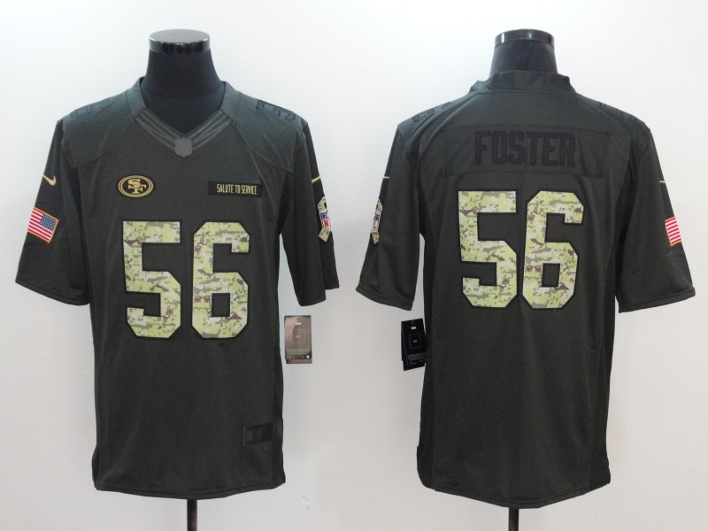 Men's San Francisco 49ers Ruben Foster #56 Army Green Jersey